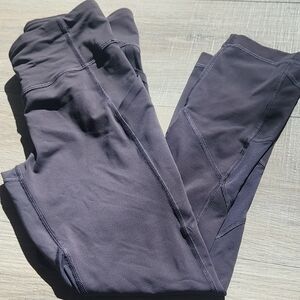 Lululemon Athletica Deep Taupe Activewear Leggings EUC